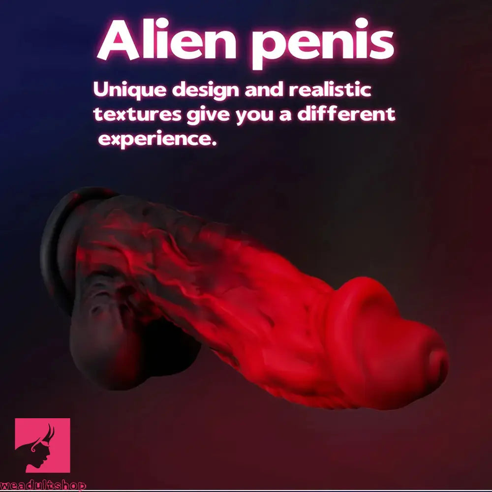 7.09in Alien Simulation Penis Liquid Silicone Dildo For Women Masturbator