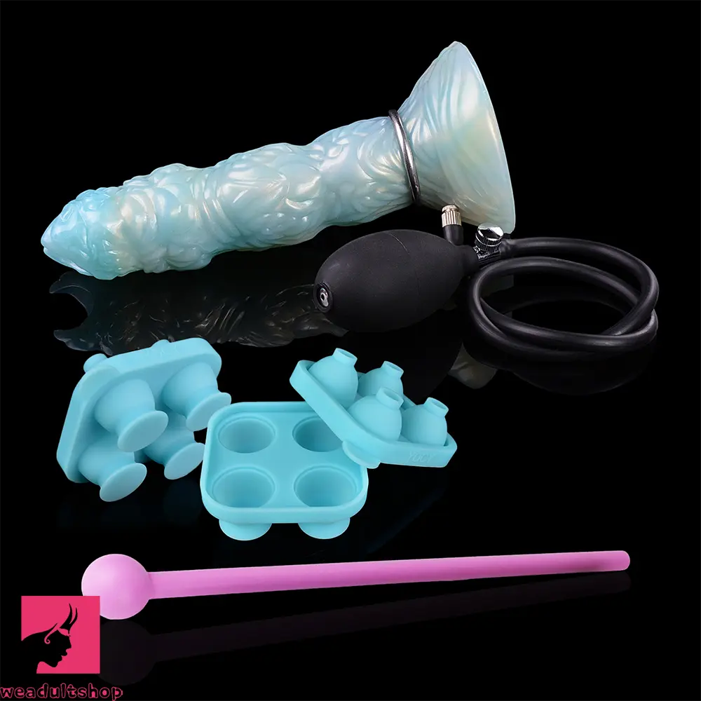 8.42in Adult Masturbation Cock Odd Ovipositor Egg Laying Inflatable Dildo