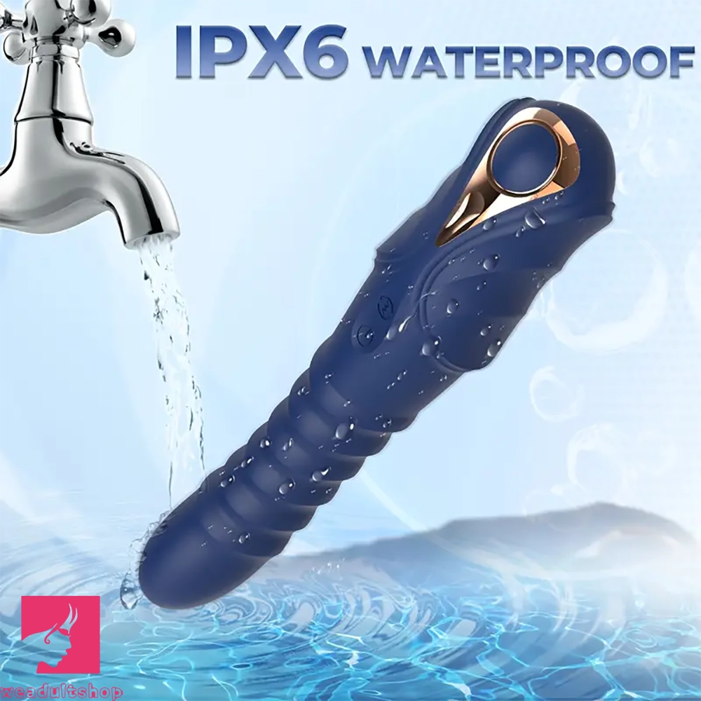 9.05in Thrusting Vibrating Silicone Vibrator Anal Dildo For Vaginal G Spot