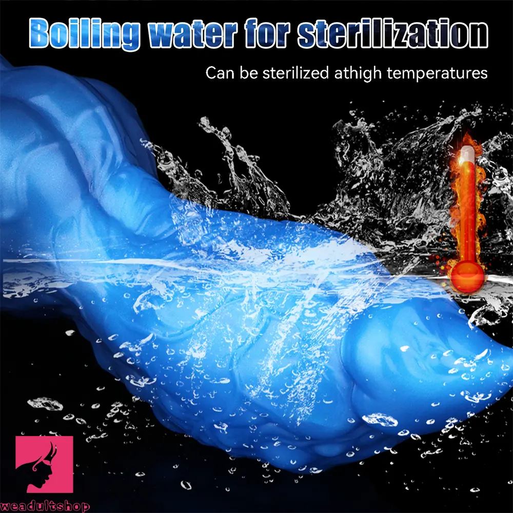 8.46in Animal Knot Double Density Silicone Soft Big Dildo For Pleasure