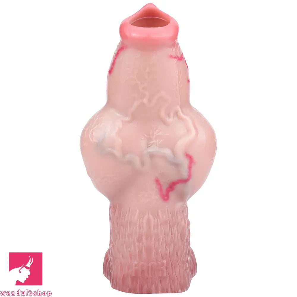 5.39in 6.73in 6.96in Dog Knot Penis Sleeve Dildo Reusable Cock Sleeve