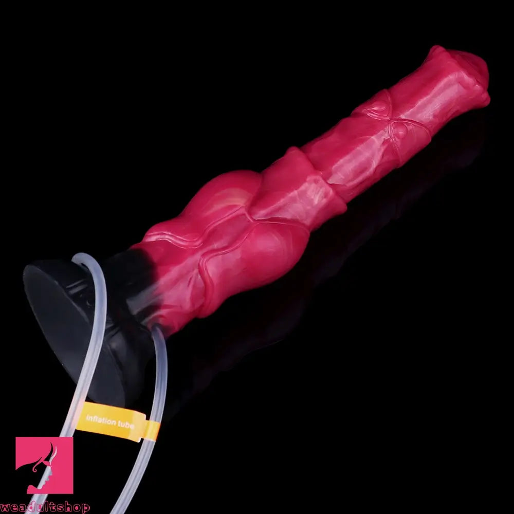 11.7in Fantasy Knotted Silicone Soft Big Ejaculating Horse Cock Dildo