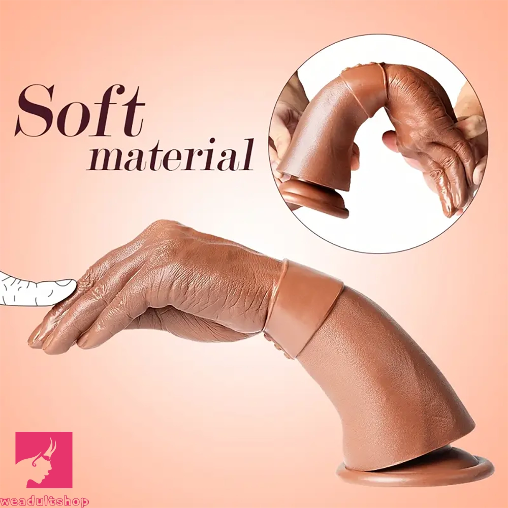 11.22in Realistic Hand Arm Fist With Graduated Fingers Dildo Prostate Toy