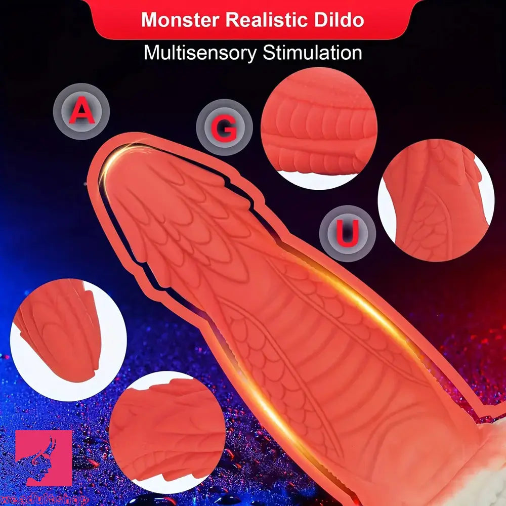 8in Monster Dragon Realistic Adult Odd Toy Dragon Silicone Fantasy Dildo