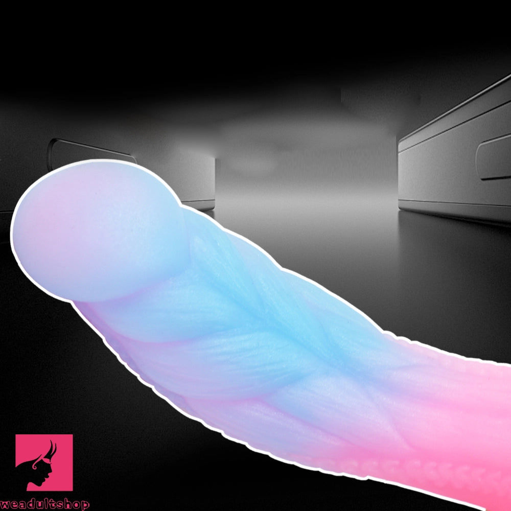7.67in Luminous Silicone Soft Dragon Dildo For Women Penis Masturbation
