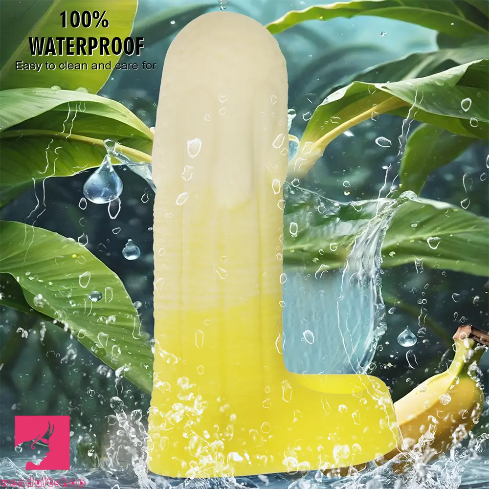 5.11in 5.31in 5.51in Banana Fantasy Hollow Dildo Sleeve Liquid Silicone Sleeve