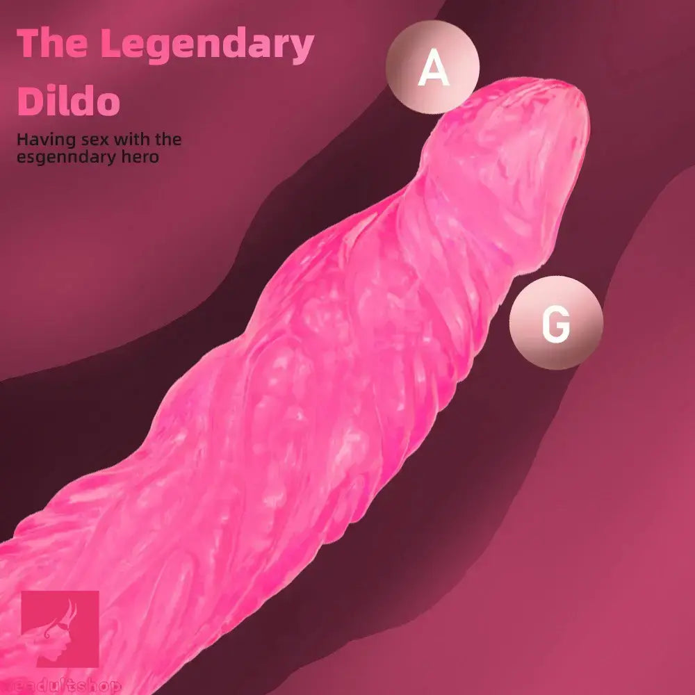 10.83in PVC Realistic Textured Bumpy Dildo For Women Men Gay Hand Free