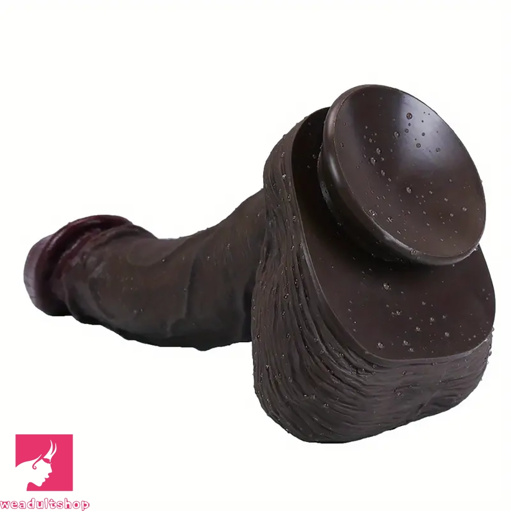 9.05in 9.84in 11.42in 12.6in Realistic Large Soft Silicone Cock Dildo