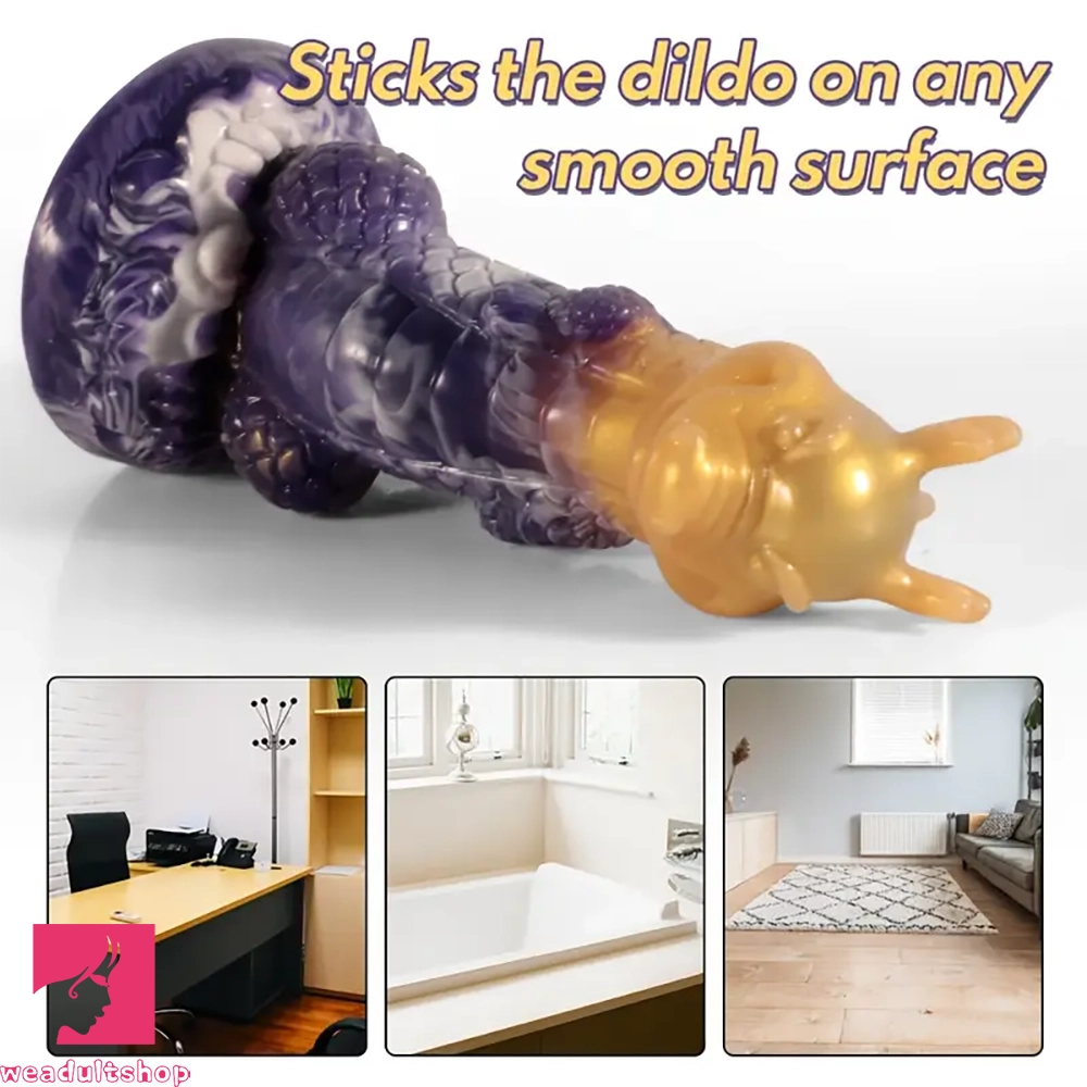 7.87in Realistic Silicone Dragon Dildo For G-Spot Stimulating Ball-Free