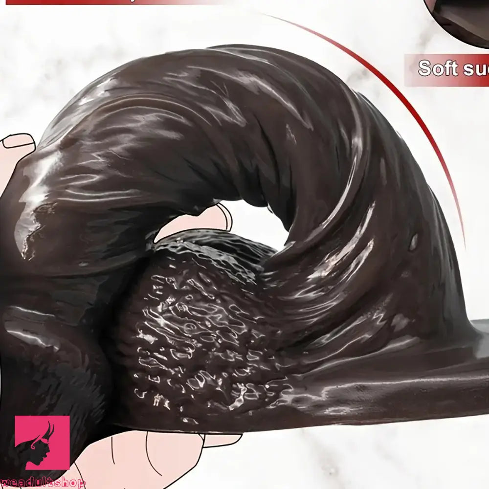 5.51in 7.67in Silicone Soft Ebony Strap on Dildo For Women Sexuality Cock Toy