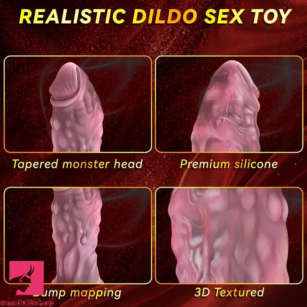 7.48in Monster Dragon Vibrating Orgasm Fantasy One-Click Orgasm Dildo