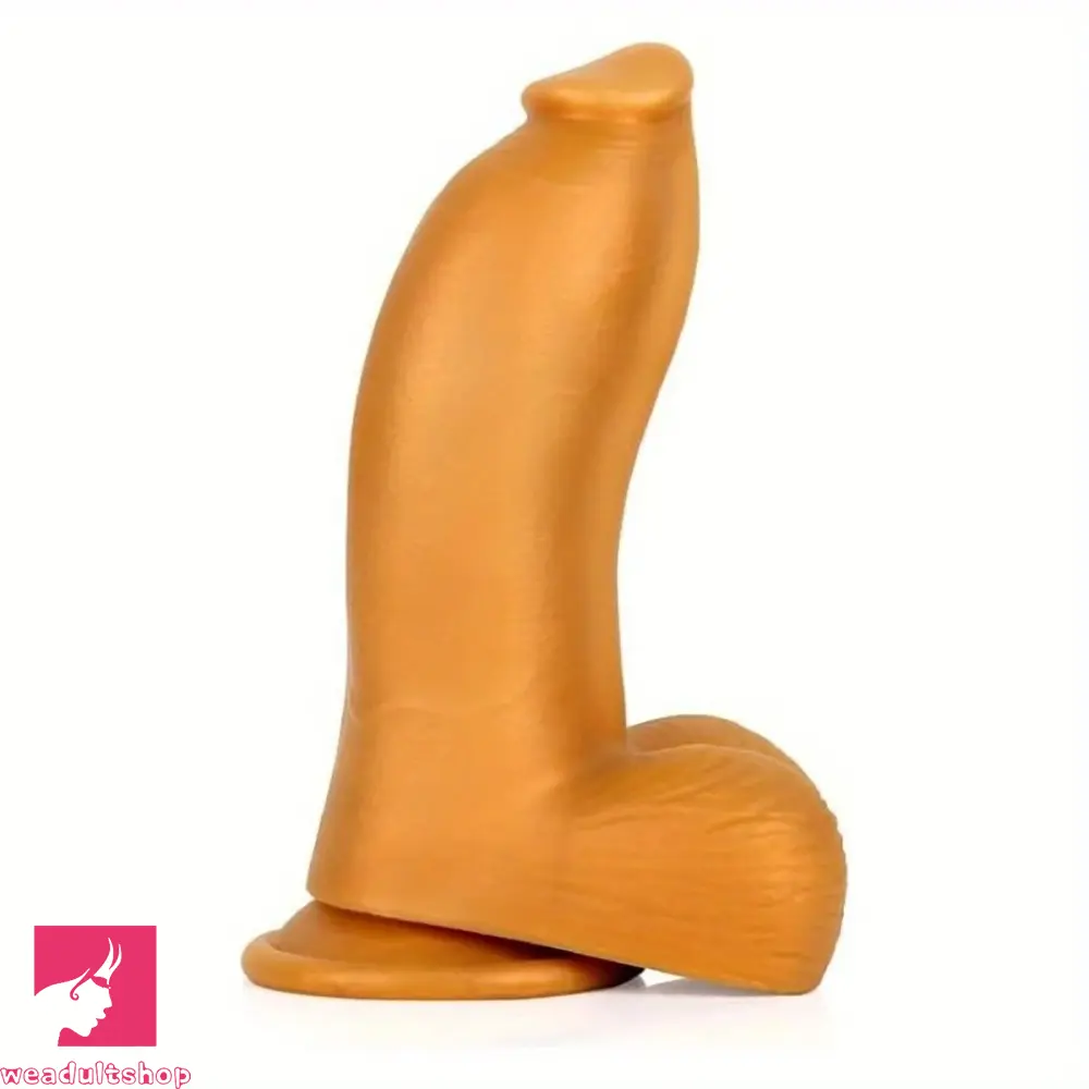 8.66in Liquid Silicone Thick Dildo Penis Soft SkinFriendly GSpot Fat Dildo