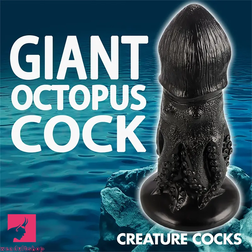 8.07in Skin Feel Octopus Anal Plug-Real Tentacle Dildo Granular Bump