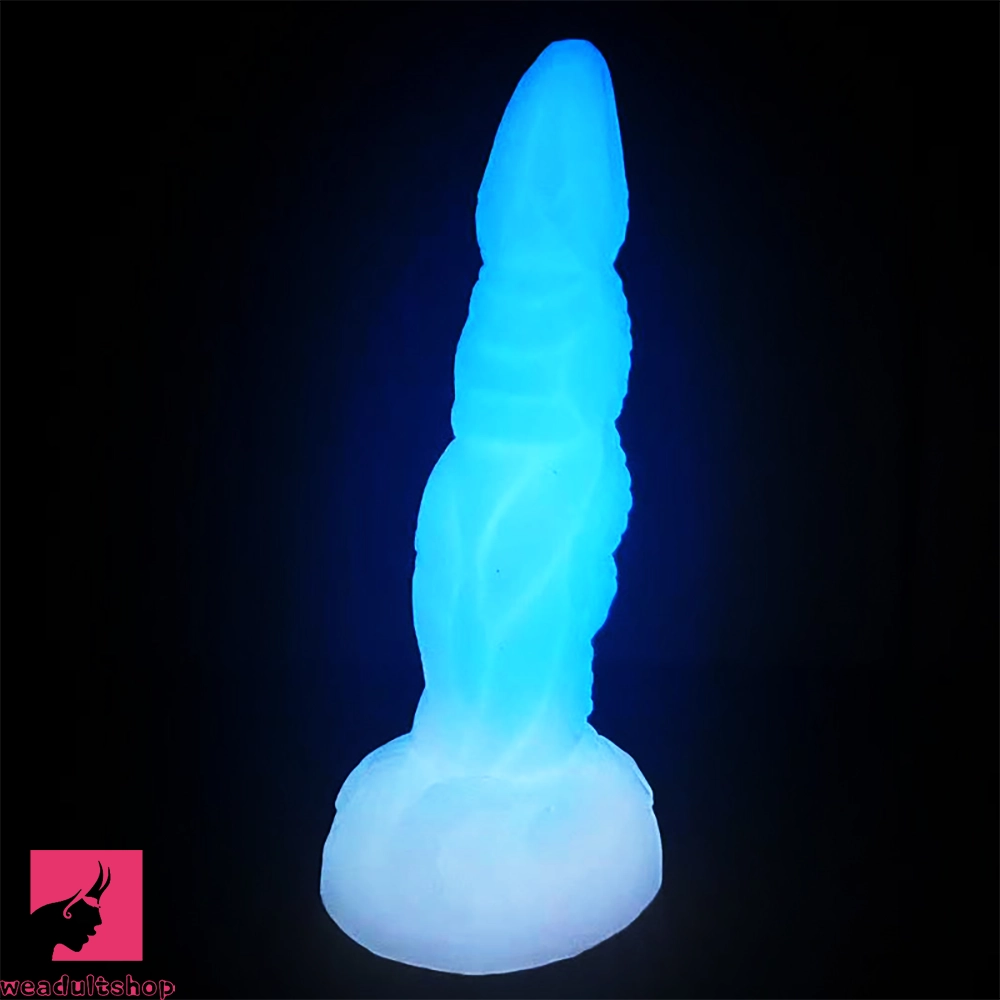 7.67in Luminous Soft Silicone Monster Dildo Sex Toy For Women Prostate