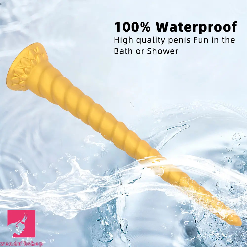 22.04in Liquid Silicone Super Long Texture Anal Plug Large Soft Sex Dildo