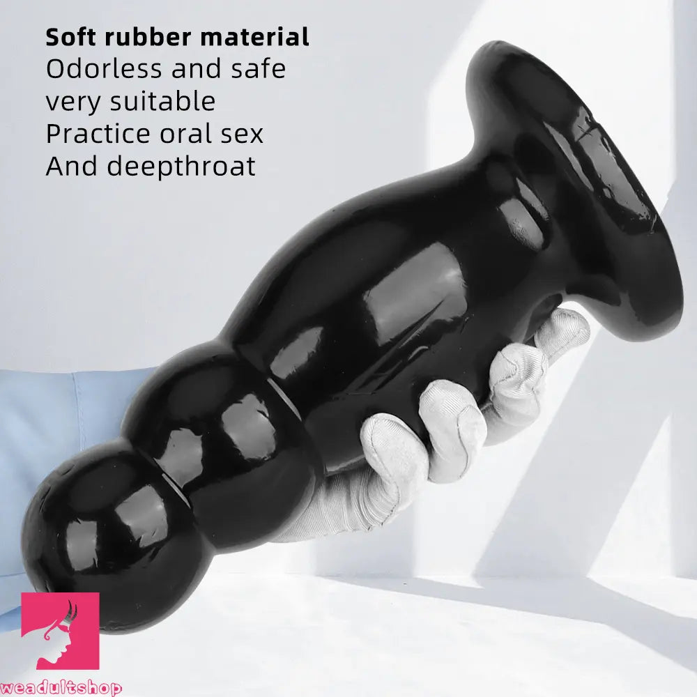 6.7in 10.23in Golden PVC Extra Large Thick Butt Plug Dildo Anal Clit Beads