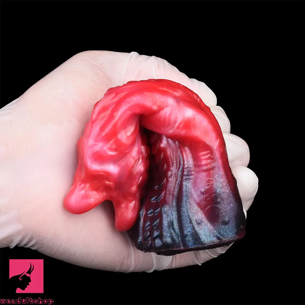 5.19in Octopus Soft Hollow Dildo Built-in keel Vibration Remote Penis Sleeve