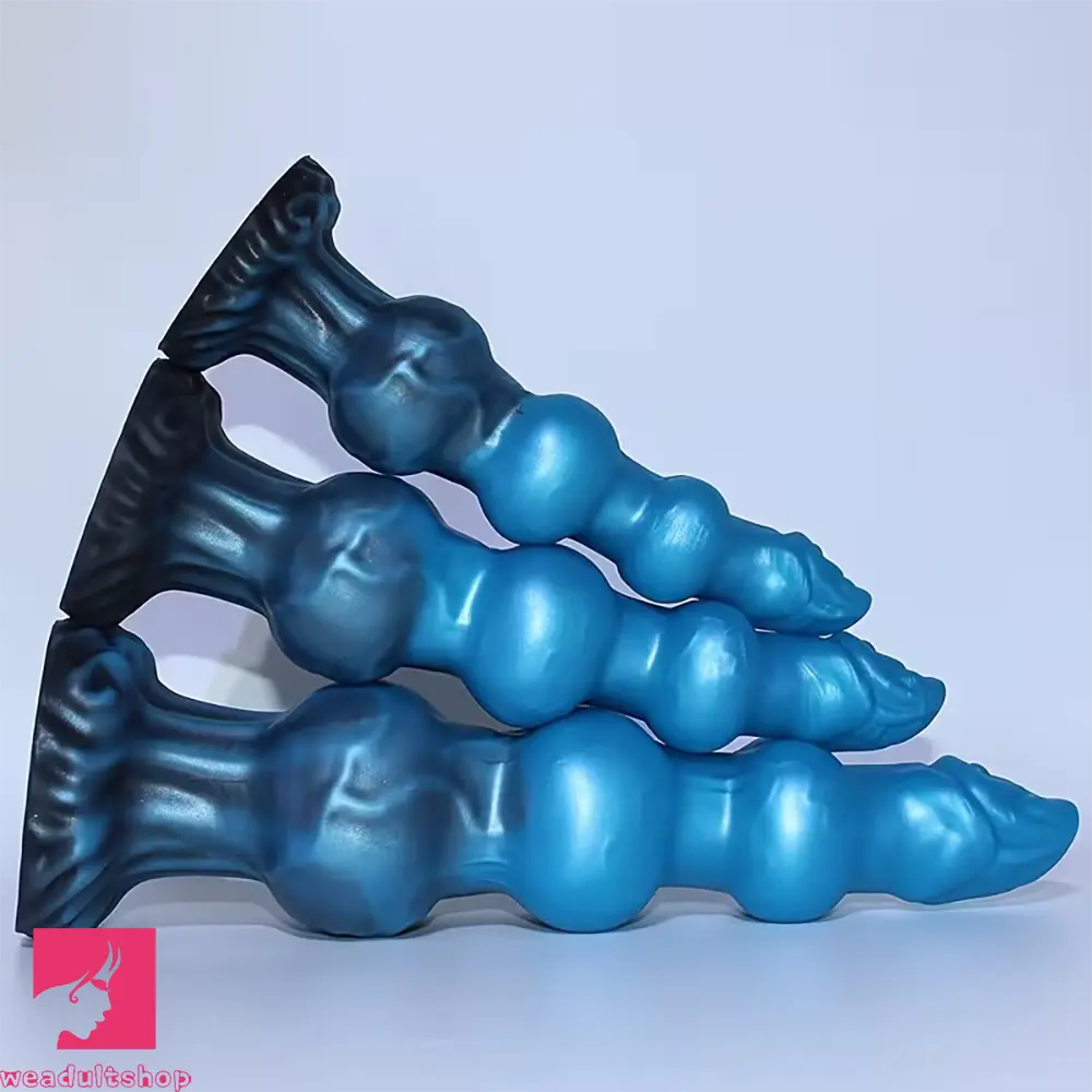 7.48in 8.66in 10.43in Knot Silicone Fantasy Animal Dildo G spot Anal Dilator