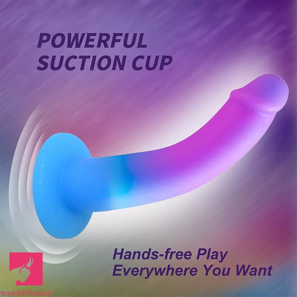 5.5in Soft Silicone Fantasy Dildo Flexible Anal Plug For Hands-Free Clit Play