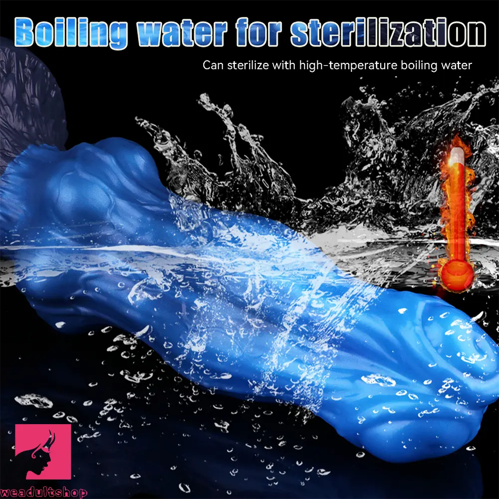 10.15in Double Layer Three Heads Silicone Knot Dildo For Women Pleasure