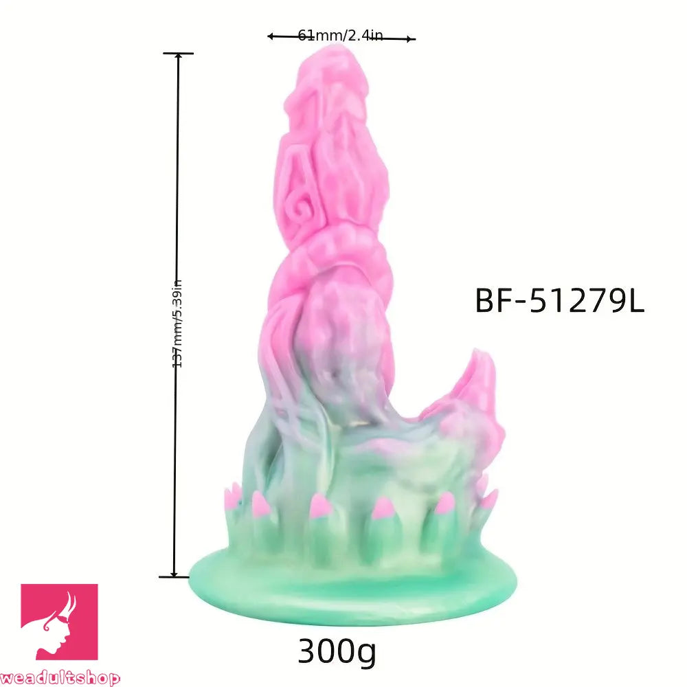 4.13in 4.72in 5.39in Unusual Silicone Mixed Color Soft Mini Fantasy Dildo