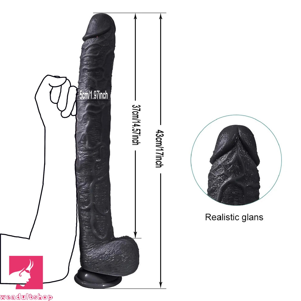 17in Super Long Huge Dildo Unisex Gode Dildo Clitoral Stimulator Phallus