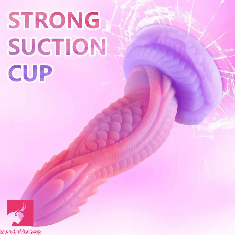 8.07in Dragon Monster Silicone Soft Dildo For Women Men Couple Strap on