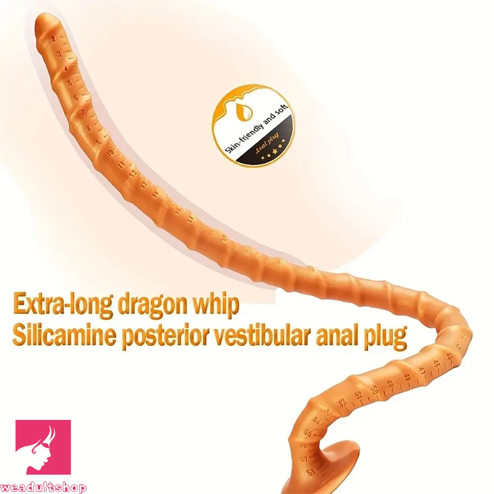 15.78in 19.28in 23.42in Extra-Long Silicone Male G Spot Dildo With Scale