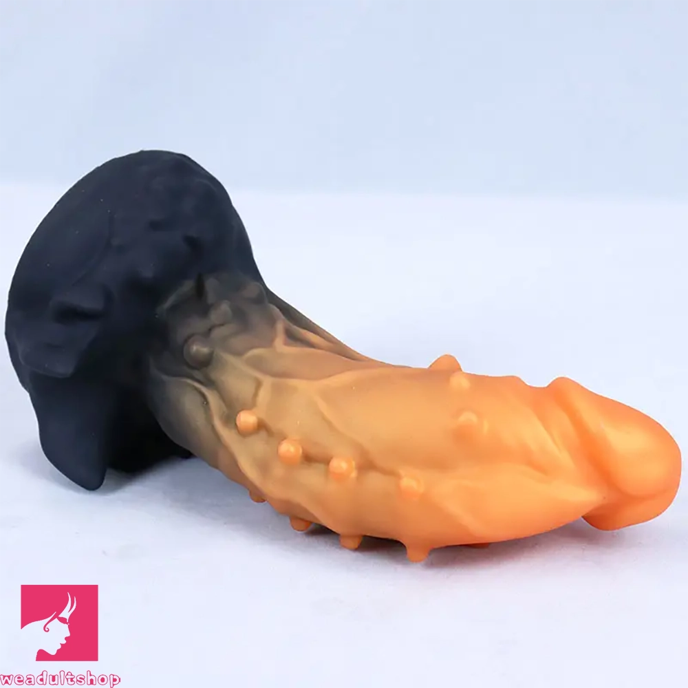 7.87in Real Silicone Monster Spiked Cock Dildo With Strong Suction Cup
