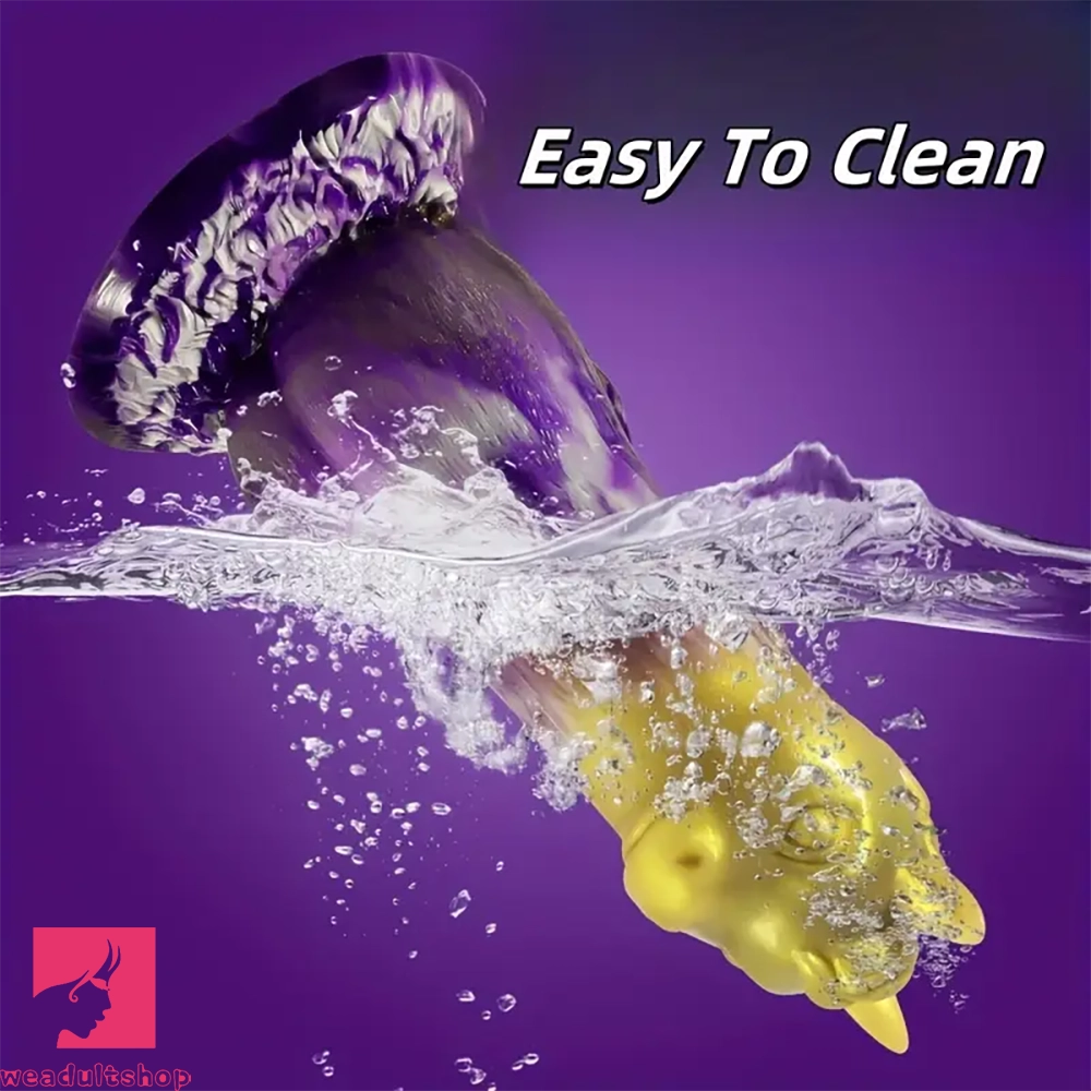 7.87in New Strange Shaped Horse Silicone Cock Dildo Simulation Penis Toy