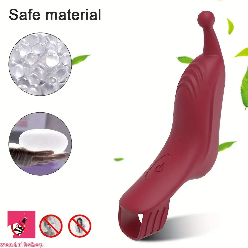 5.11in Finger Dildo Vibrator 10 Stimulation Patterns For Clit & G-Spot Cock