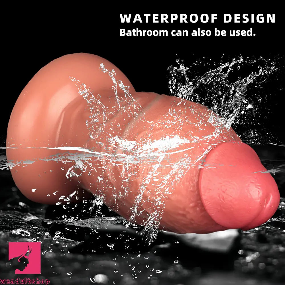 8.85in Liquid Silicone Dual Hardness Super Large Thick Cock Flexible Dildo