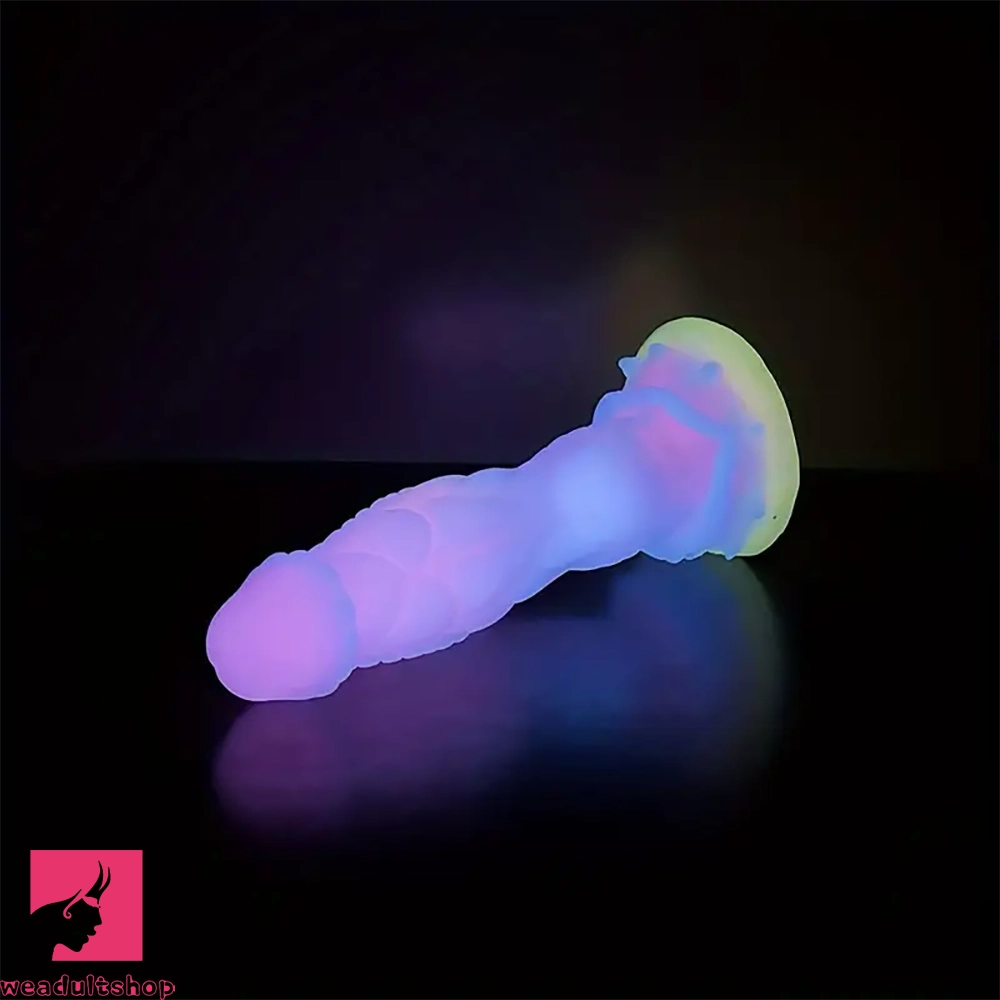 8.66in Glowing Dragon Silicone Monster Dildo For Women Prostate Massage