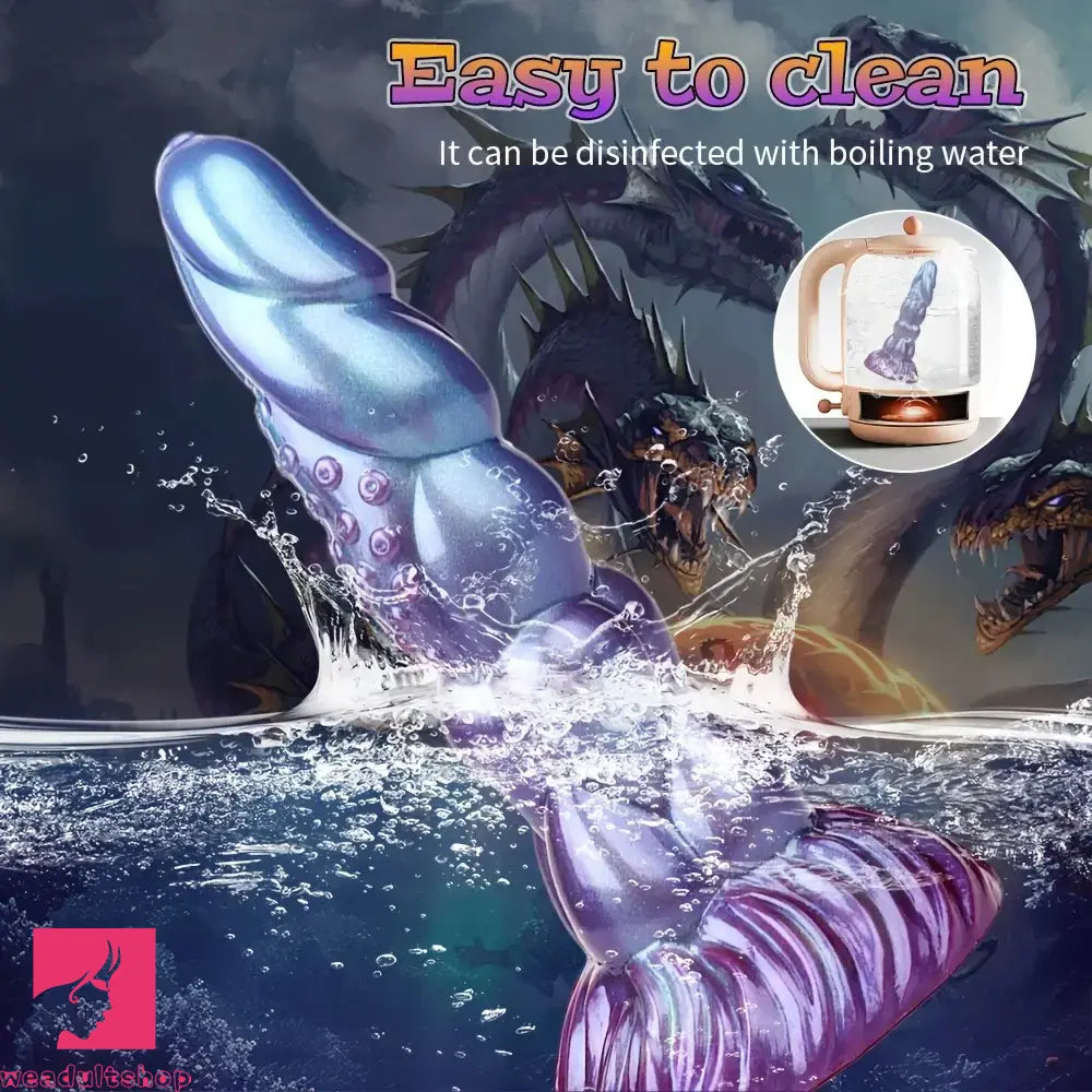 8.14in Liquid Silicone Space Bug Anal Plug Women Sex Anal Trainer Dildo