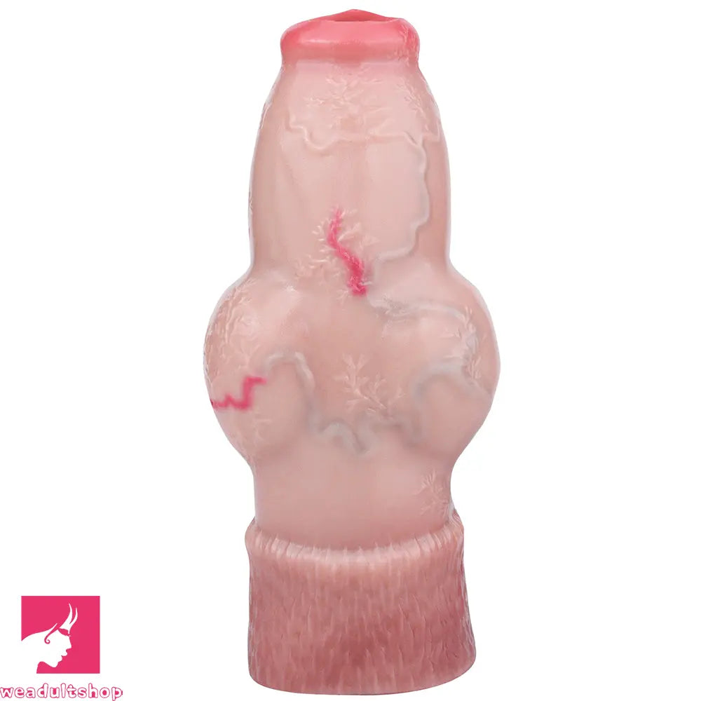 5.66in 6.73in 7.12in Realistic Dog Knot Silicone Dildo Sleeve Highquality Toy
