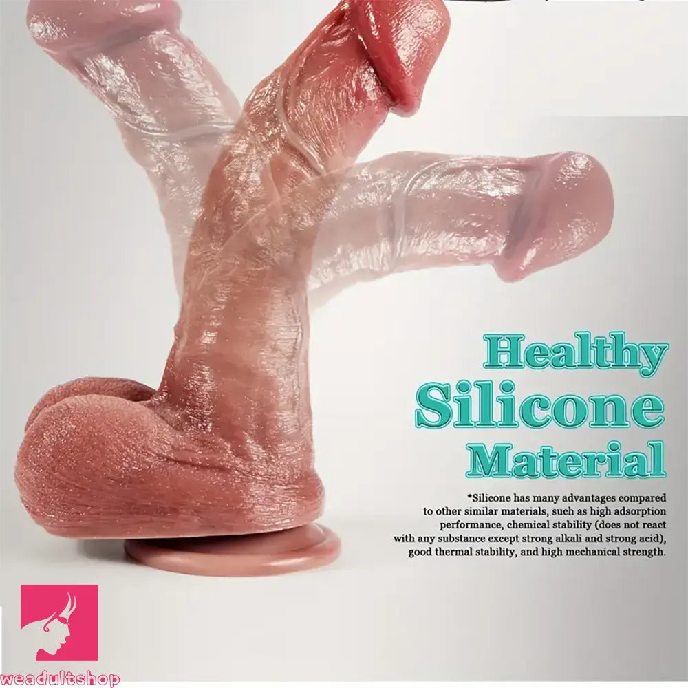 8.66in Lifelike Veins Skin Big G-Spot Stimulation Dildo For Hands