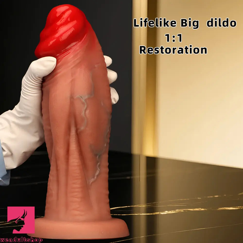 8.85in 10.23in 11.41in Extra Large Liquid Silicone Soft Lifelike Cock Dildo