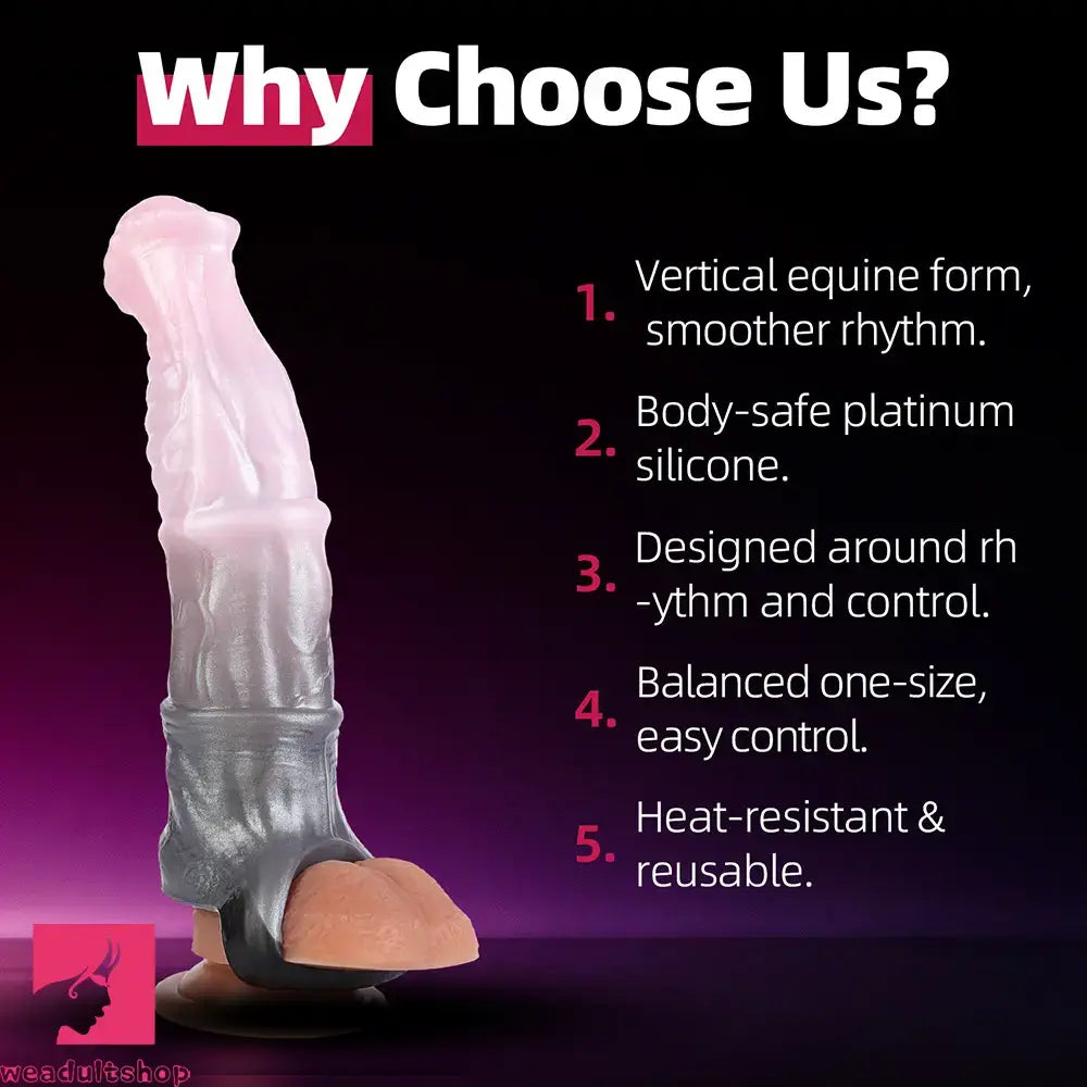 8.18in Horse Cock Hollow Dildo Sleeve Dildo For Enlargement Dildo Sleeve
