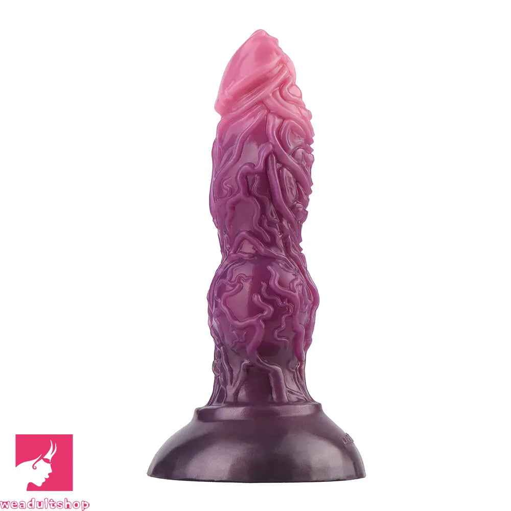7.24in Fantasy Dog Knot Squeezing Inflatable Alien Penis Dildo For Sex