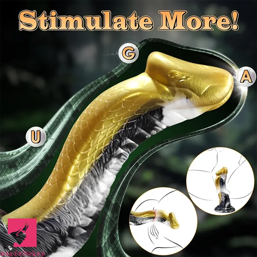 8.66in Kobra Monster Cock Adult Toy Snake Thick Anal Dildo For Vagina