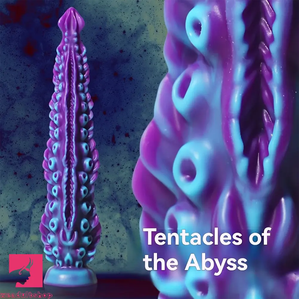 7.09in 9.06in Alien Octopus Tentacle Silicone Fantasy Reusable Odd Dildo