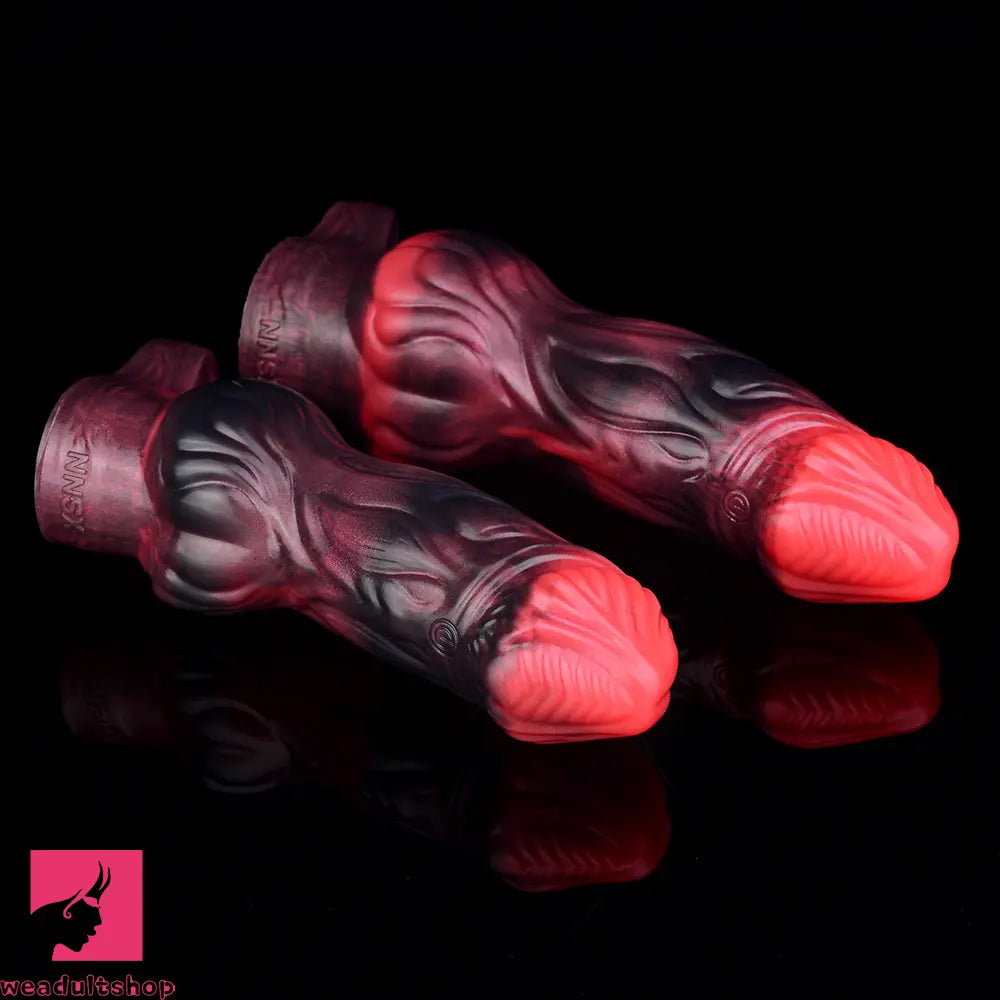5.91in 7.17in Silicone Cock Sleeve Soft Vibrating Hollow Fantasy Penis Dildo