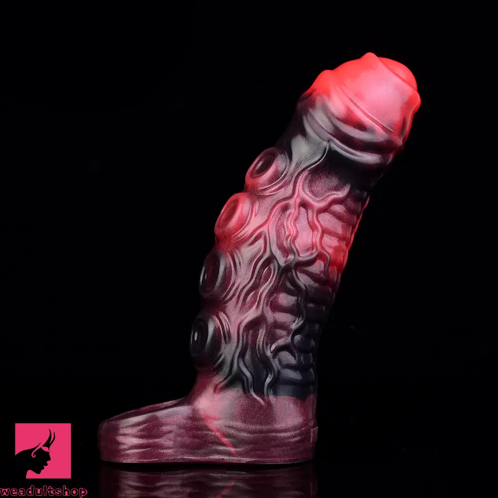 5.98in 7.09in Silicone Tentacle Sleeve Knot Vibrating Hollow Female Dildo