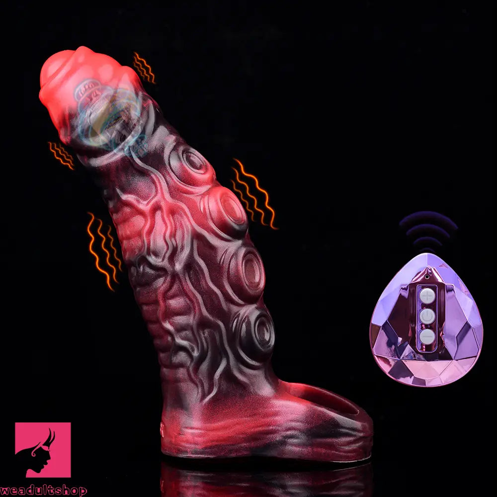 5.98in 7.09in Silicone Tentacle Sleeve Knot Vibrating Hollow Female Dildo