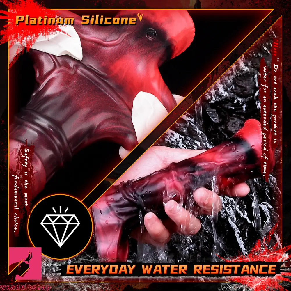 5.58in 7.17in Silicone Horse Dildo Sleeve Vibrating Hollow Waterproof Dildo