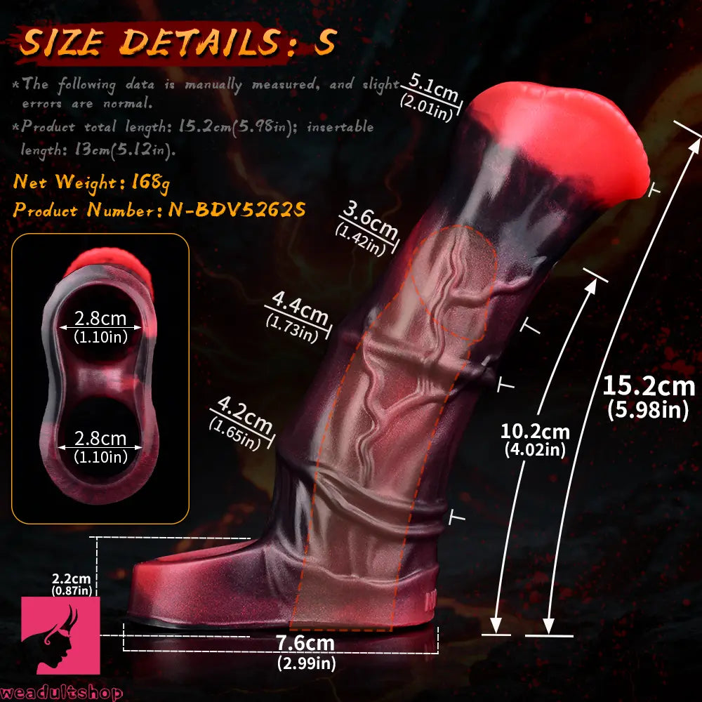 5.58in 7.17in Silicone Horse Dildo Sleeve Vibrating Hollow Waterproof Dildo