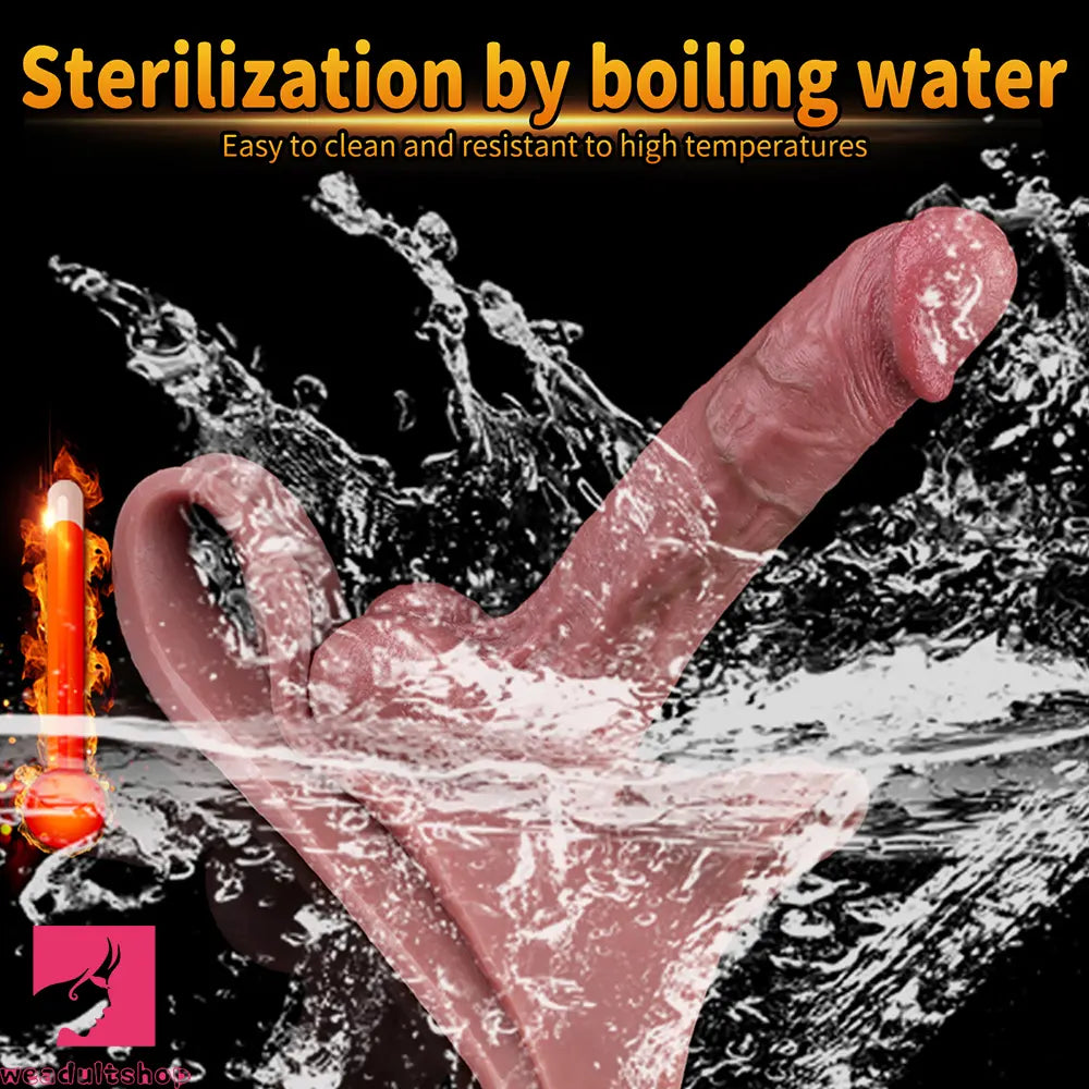 8.07in Silicone Big Strapon Hollow Dildo With Glans Penis For Big Sex Toy
