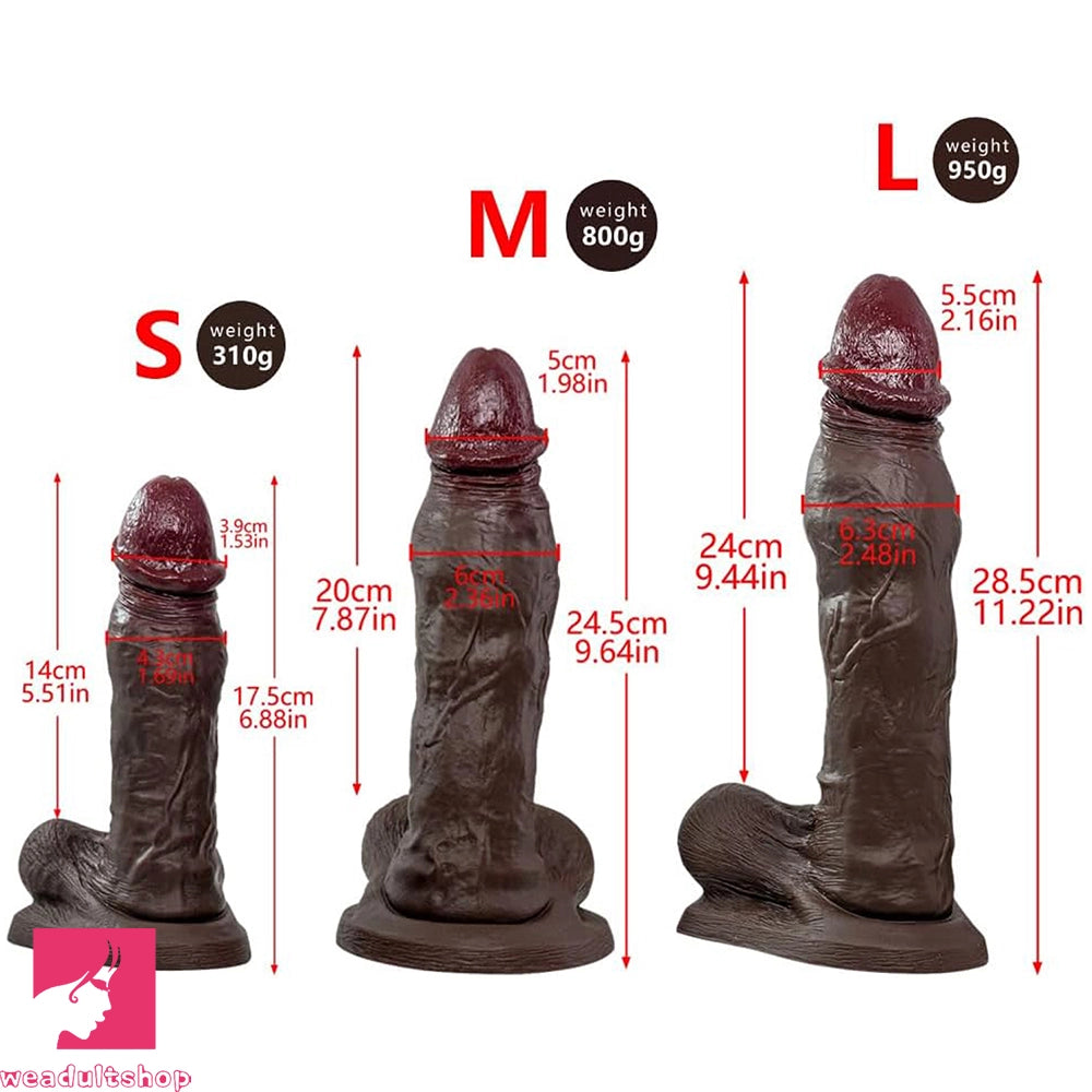 6.88in 9.64in 11.22in Realistic Big G-Spot Silicone Dildo For Adult Love