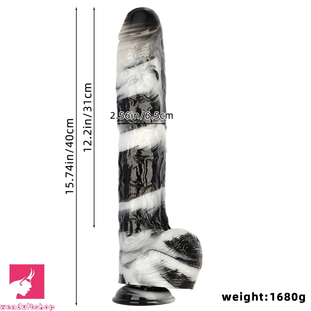 15.74in Huge Long PVC Cock Dildo Suction Cup Base For Men Women