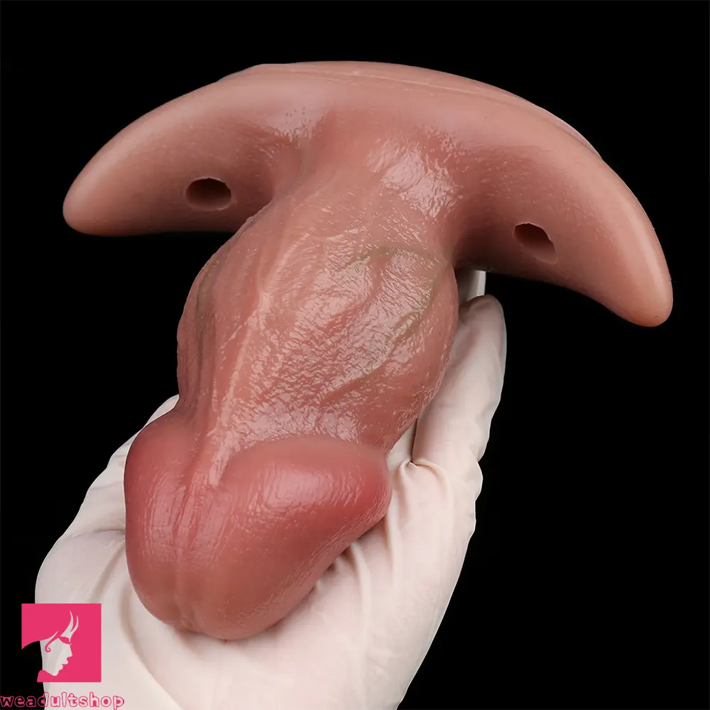 5.87in Small Automatic Vibrating Realistic Dildo Butt Plug Tail Mini Mouth Gag